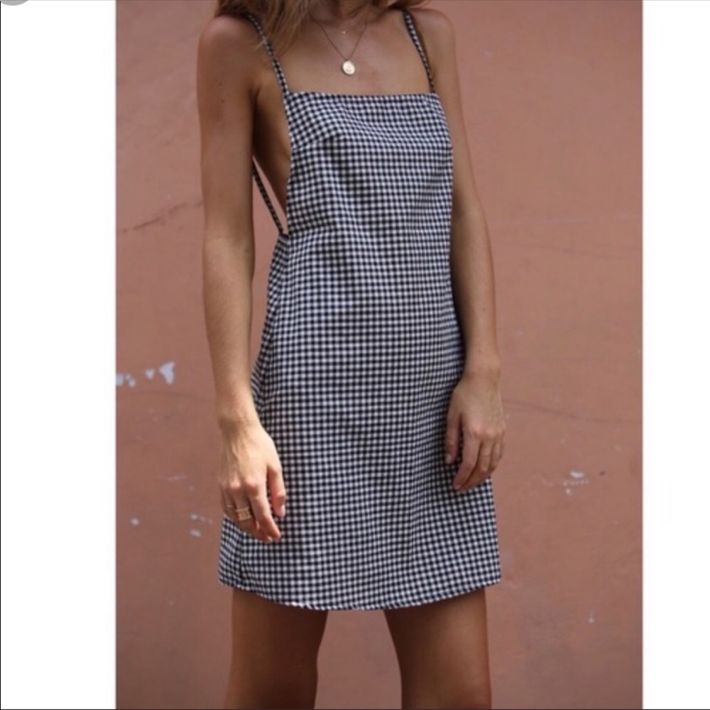 Posse Linen Gingham Dress